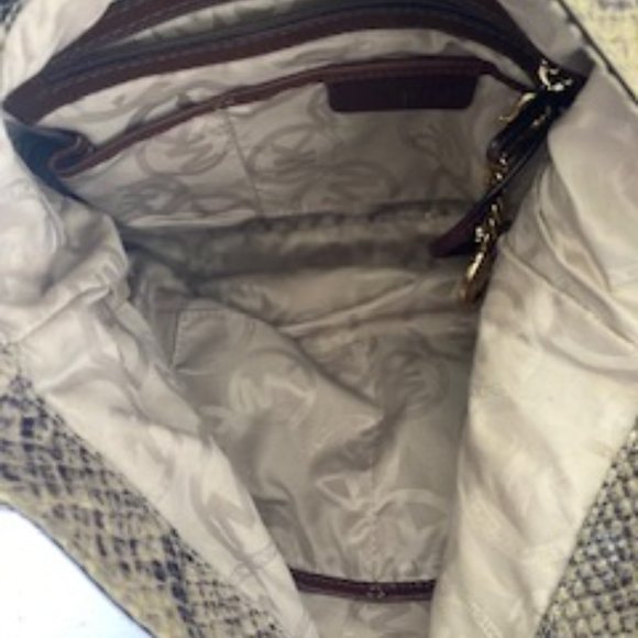 MICHAEL KORS Leather Snakeskin Purse (gently worn) - Picture 4 of 4